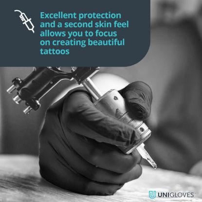 Slika Rokavica za enkratno uporabo iz lateksa, črne brave, GT002