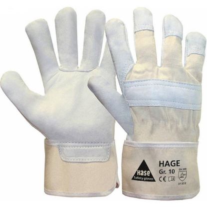 Slika Rokavice delovne iz usnja Hage 