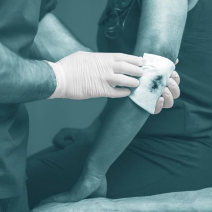 Slika Rokavice za enkratno uporabo iz lateksa, bele barve,GS001