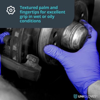 Slika Rokavice za enkratno uporabo iz nitrila, vijolične  barve, GM005