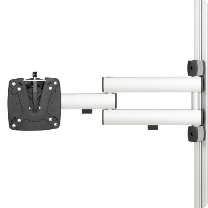 Slika Pakirna miza, nadgradna polica, magazin za kartone, z roko za monitor in rezalno