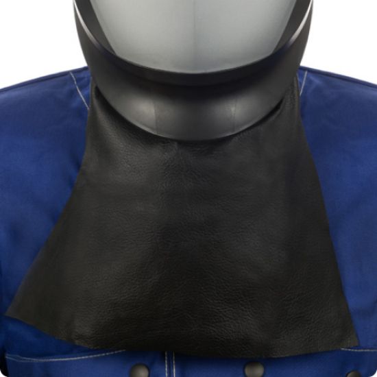 44-7182, ZAŠČITA ZA VRAT IZ ZRNATEGA ČRNEGA SVINJSKEGA USNJA, DOLGA