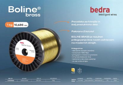 Slika ŽICA ZA EROZIJO BOLINE BRASS 0,25mm Din160 (8kg)