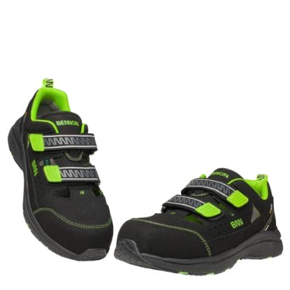 Slika Delovni sandal s kapico nizek, črno zelen, Wideon S1PS ESD