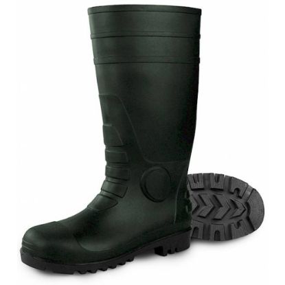 Slika Delovni škorenj s kapico, PVC, zelen, Wiesmoor Green, 34 cm, S5