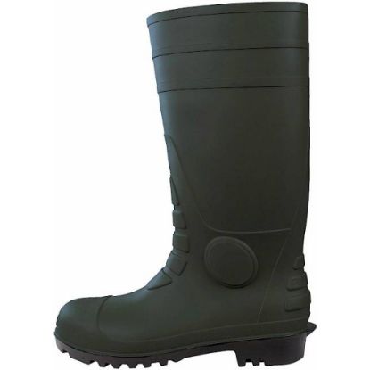 Slika Delovni škorenj s kapico, PVC, zelen, Wiesmoor Green, 34 cm, S5