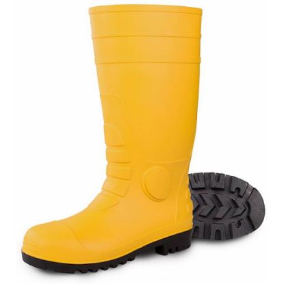 Slika Delovni škorenj s kapico, PVC, rumen, Wiesmoor Yellow, 34 cm, S5