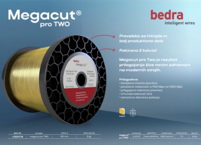 Slika ŽICA ZA EROZIJO Mega Cut PRO TWO 0,250mm/DIN160 8kg (1000MPa) (V3021734-P)