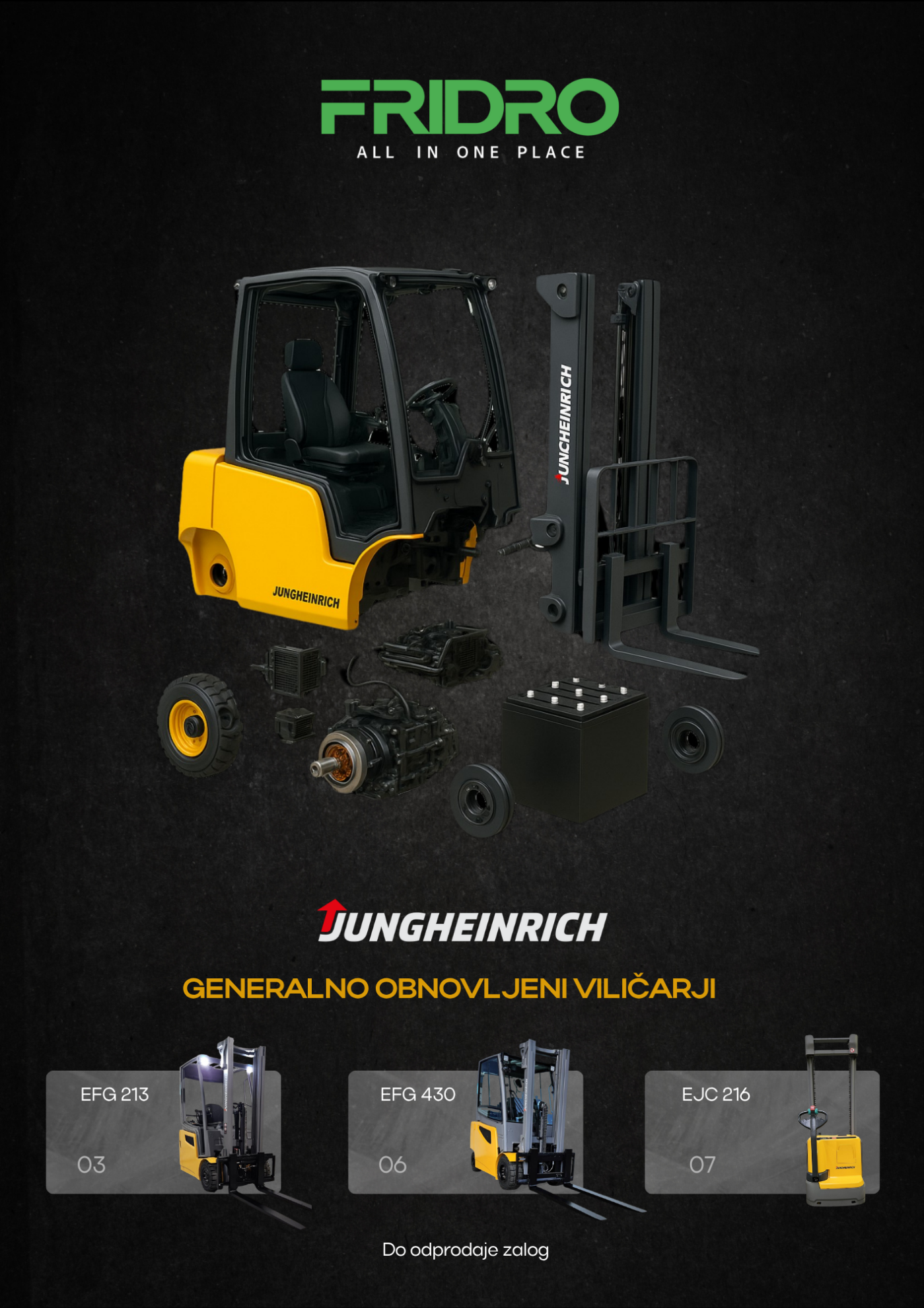 Generalno obnovljeni viličarji Jungheinrich