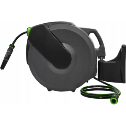 Slika NAVIJALEC CEVI ZA VODO Set vključuje cev dolžine 35 m in 1/2" priključke s pršil