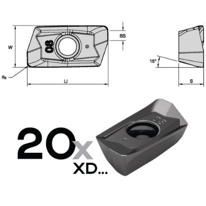 Slika Rezkar VSM11 + 20x pl. XDPT, garnitura