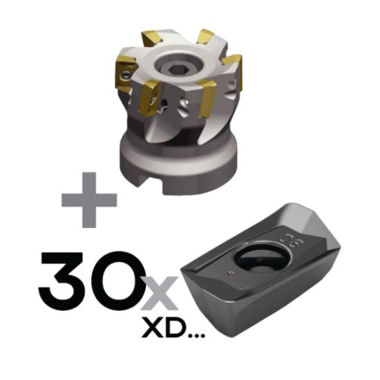 Rezkalna glava VSM11 + 30x pl. XDPT, garnitura