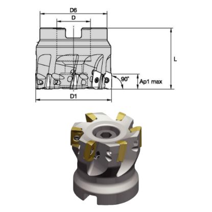 Slika Rezkalna glava VSM11 + 30x pl. XDPT, garnitura