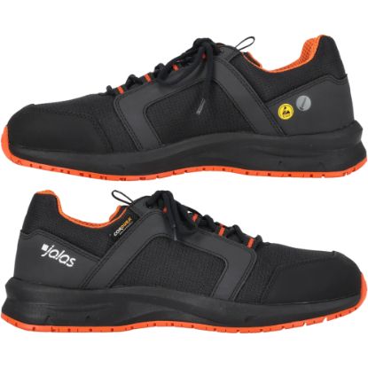 Slika Nizki delovni čevelj s kapico, črno-oranžen, S3S, JALAS 5715
