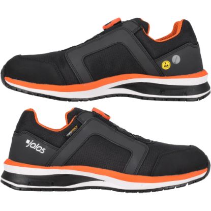 Slika Nizki delovni čevelj s kapico, črno-oranžen, S3S, JALAS 5725