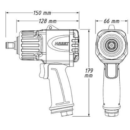 Slika PNEVMATSKI UDARNI VIJAČNIK 1/2" 9012TT, 2200Nm - HAZET