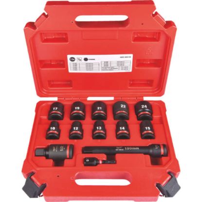 Slika 13-DELNA GAR. UDARNIH NASADNIH KLJUČEV 1/2" 10-24 MM Z ADAPTERJEM 1/4", PODALJŠK