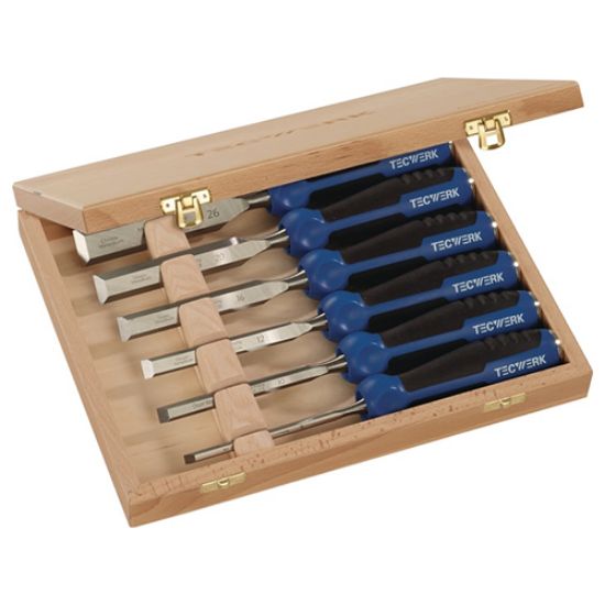 Firmer chisel set 2-component handle ,TECWERK