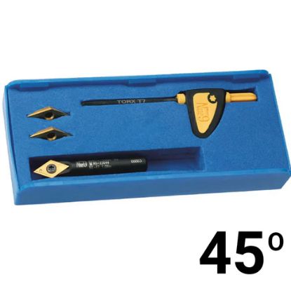 Slika SET ZA GRAVIRANJE VPETJE D6,0mm 45° (DRŽALO  00-99619-V045-03K-32 + 3xPL.V04506T