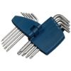 KLJUC TORX KOTNI V 9-DELNI GARNITURI,  TX9-TX45 - TECWERK