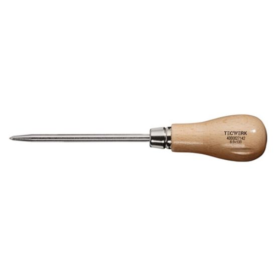 Bradawl/reamer wooden handle ,TECWERK