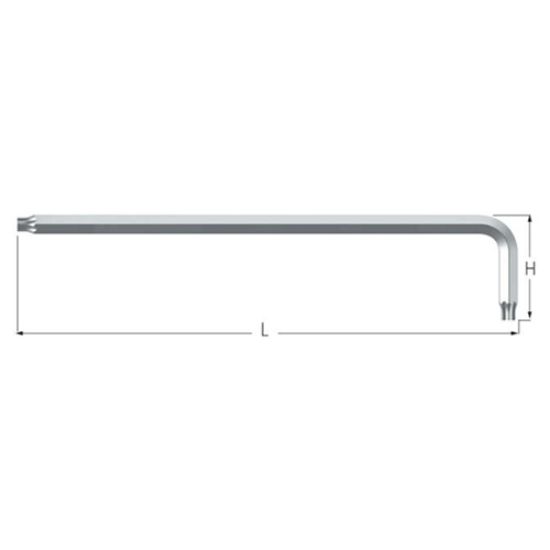 TORX-Stiftschlüssel, lang T10  - Wiha -
