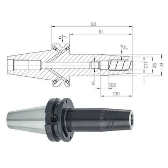 Trn vpenjalni hidraulični TENDO ISO 12164-1 -2 JD/JF tanek 241419