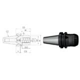 Slika TRN VPENJALNI HIDRAULIČNI TENDO KRATEK E-SCHUNK MAS-BT SK50/20mm