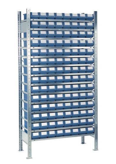 SESTAVLJIV REGAL S SKLADIŠCNIMI POSODAMI, 2000X1000X300mm, OSNOVNA POICA, 112x1