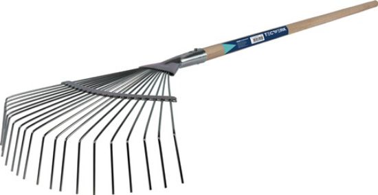 GRABLJE ZA LISTJ, ŽELEZNE, ŠIRINA 415mm, LESEN ROČAJ, TECWERK