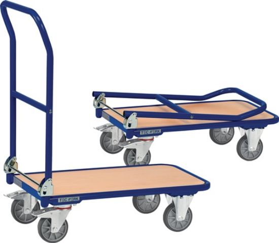 VOZIČEK TRNSPORTNI S PLATFORMO, 250 kg, 720X450mm, RAL 5014, TECWERK