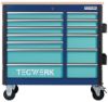 MIZA DELOVNA NA KOLESIH PLUS 2.0, 1105x500x1015mm, 500 kg, 13 PREDALOV, TECWERK