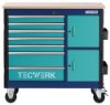 MIZA DELOVNA NA KOLESIH PLUS 2.0, 1090x500x1055mm, 500 kg, 7 PREDALOV, TECWERK