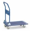VOZICEK TRANSPORTNI, ZLOŽLJIV ROCAJ, NOSILNOST 250 kg, 910X610, RAL5007, FETRA